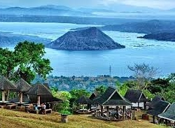 Taal Volcano from the village